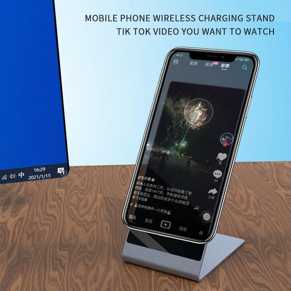 15W Magnetic Wireless Charger For Iphone Silver 5