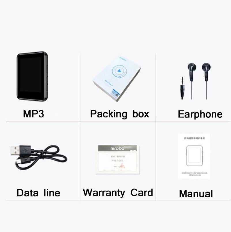 1.77 Inch Touch Mp3 E Book Reader No Bluetooth Compact Design - 8Gb 8