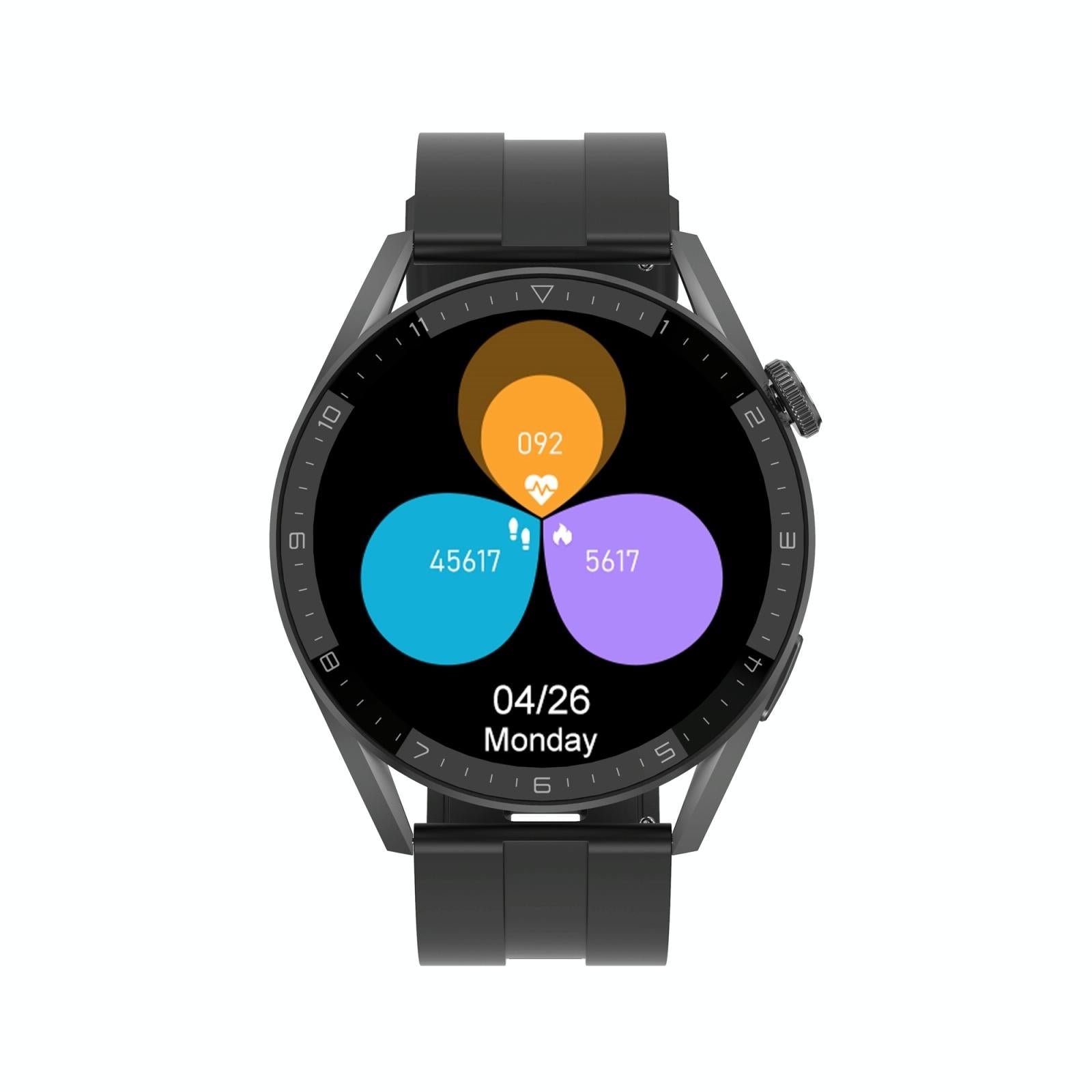 Smart Silicone Watch With Colour Screen - Silver 10