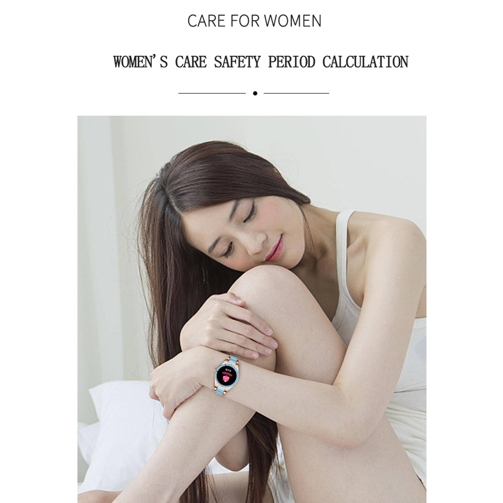 Smart Bracelet With Touch Screen Heart Monitoring Voice Control And Cycle Reminder - Pink 10