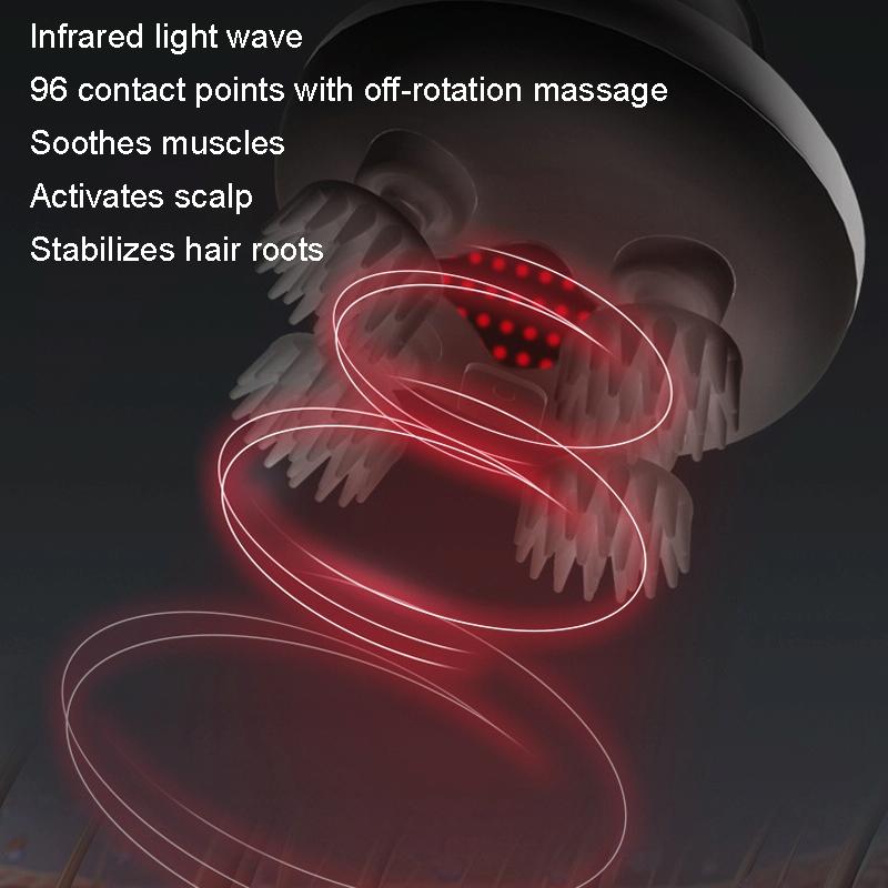 Wireless Smart Head Massager Kneading - Silver 8