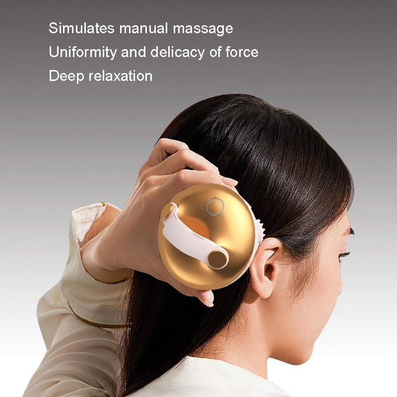 Wireless Smart Head Massager Kneading - Silver 9