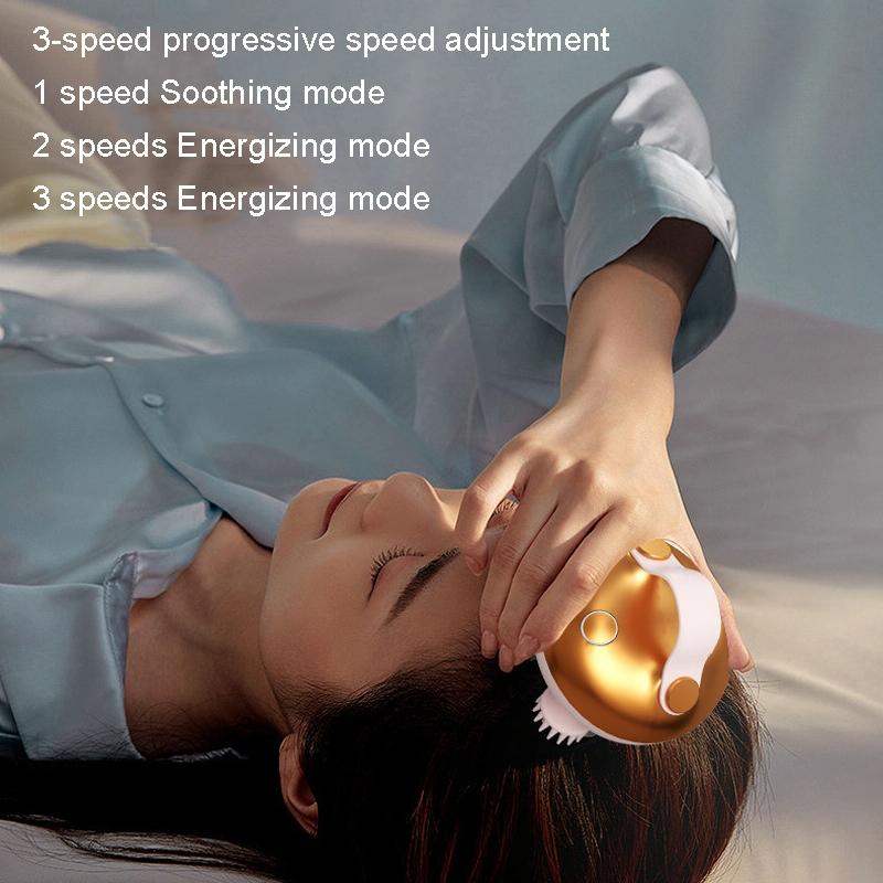 Wireless Smart Head Massager Kneading - Silver 10