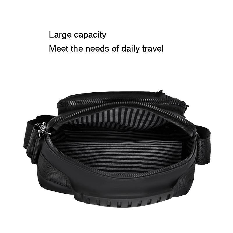 Durable Large Capacity Men Grey Shoulder Messenger Bag 7