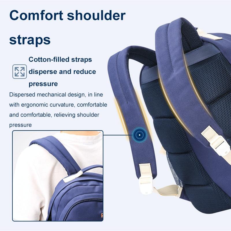 Lightweight Canvas Backpack - Compact and Durable - Deep Blue 2 8