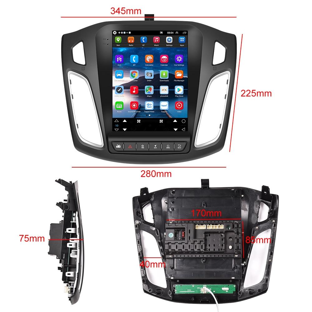 9.7 Inch Android Car Integrated Machine For Ford Focus - Standard 2 + 64G 4
