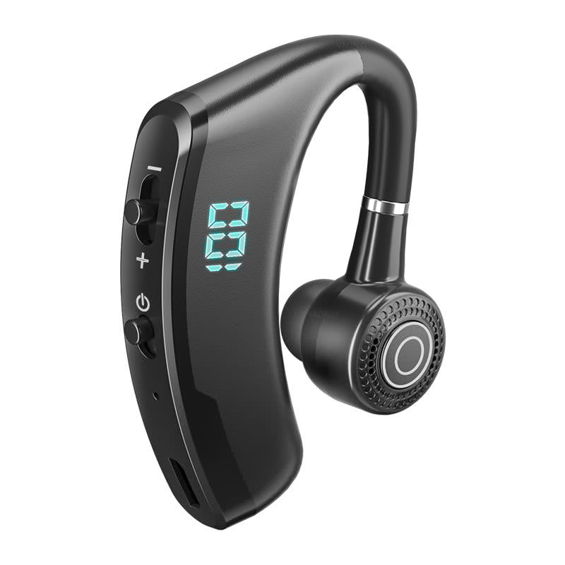 V9s Wireless Earphones with Noise Cancellation and Led Display - Blue Single Ear 8