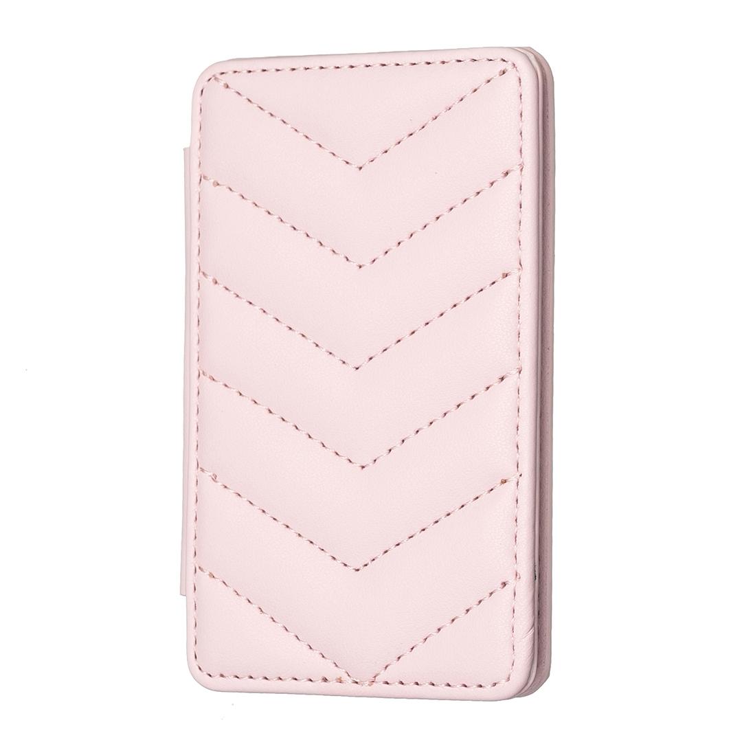 Wave Pattern Card Bag Back Sticker For Mobile Phones - Pink