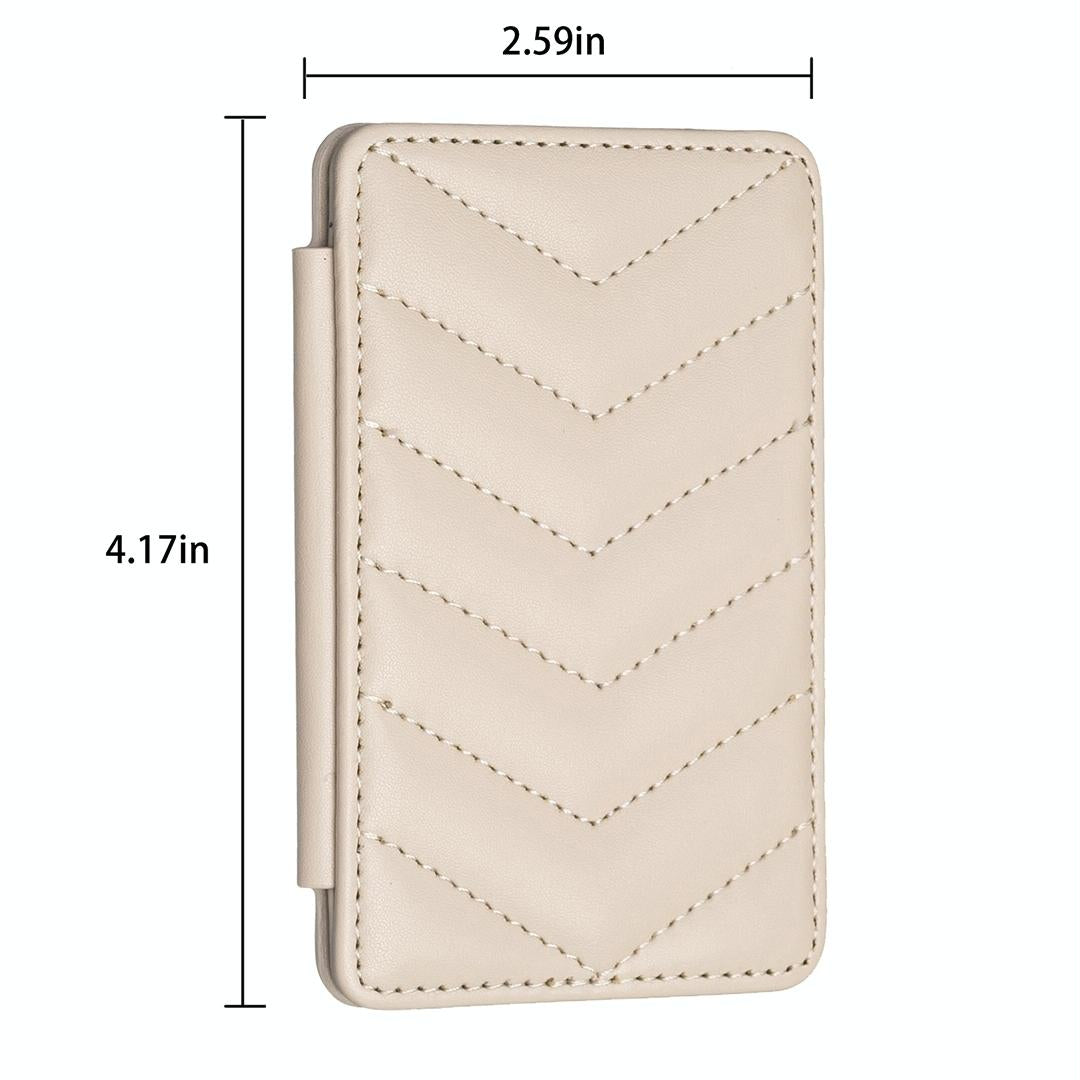 Wave Pattern Card Bag Back Sticker For Mobile Phones - Pink 14