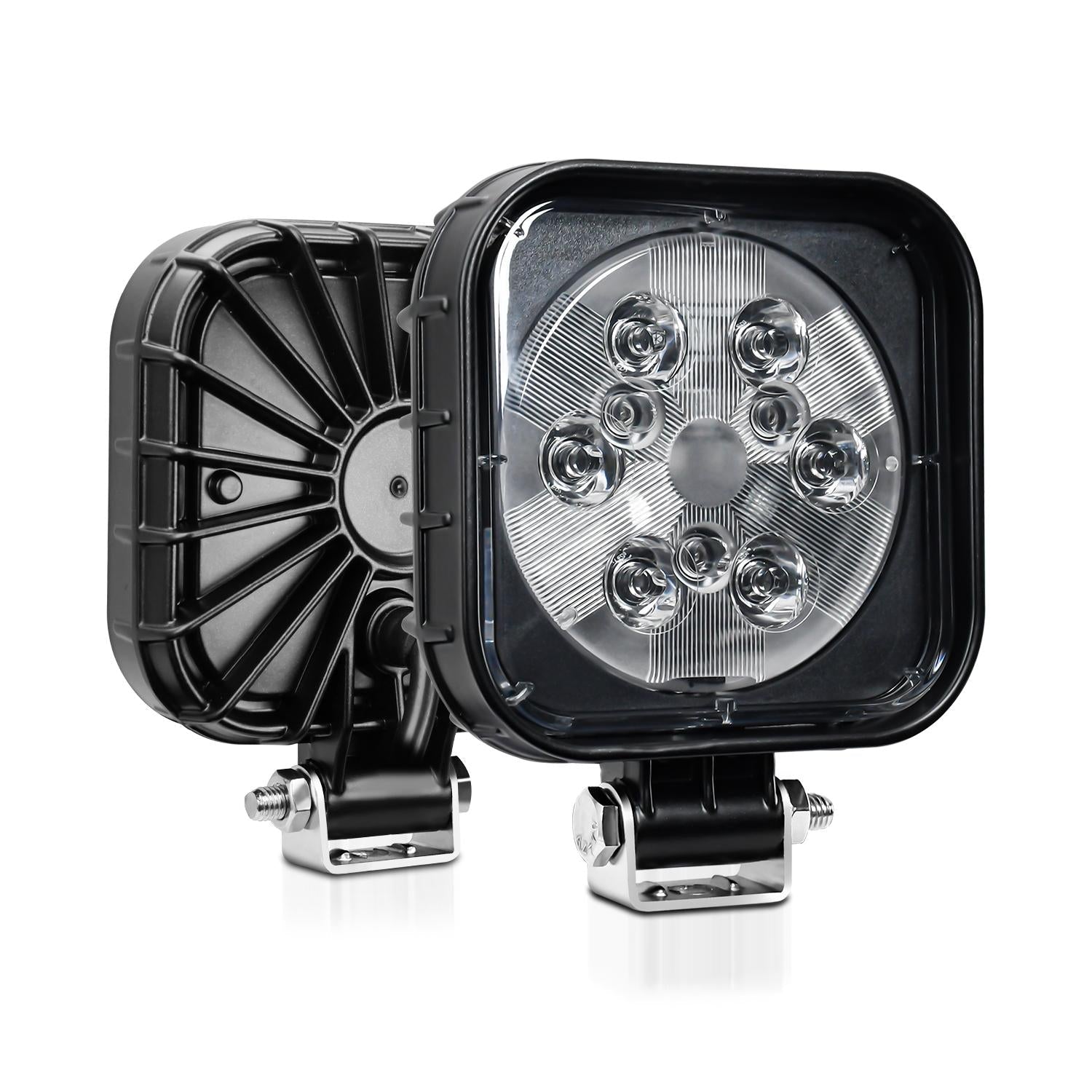 12W 9 - 30V Car Mixed Light Work Light With Wire Set - Round 14