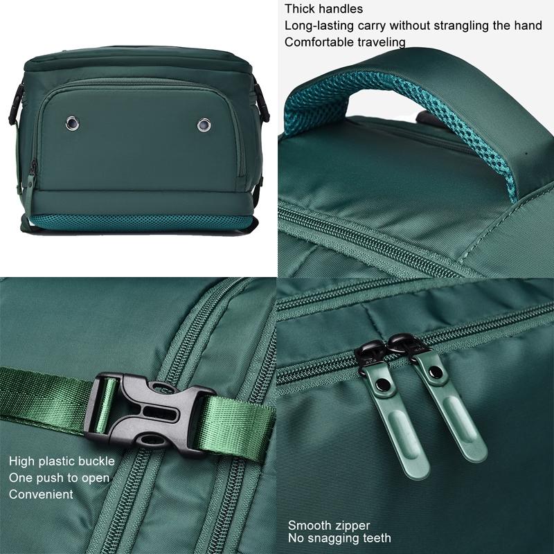 Spacious Business Travel Backpack Fits Laptop - Green 9