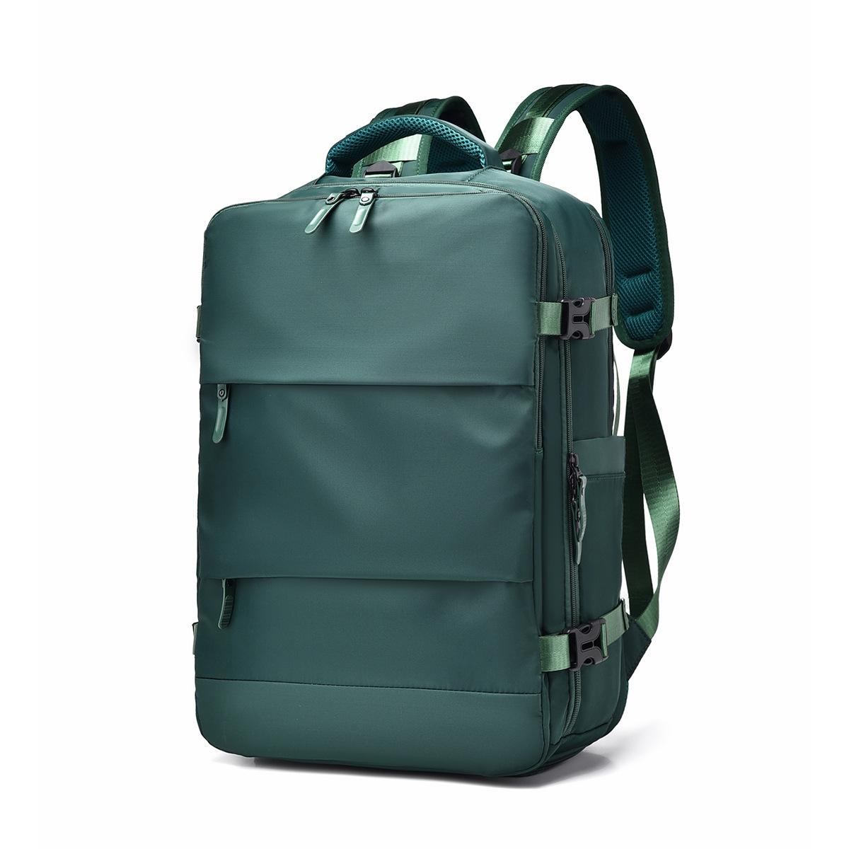 Spacious Business Travel Backpack Fits Laptop - Green 13