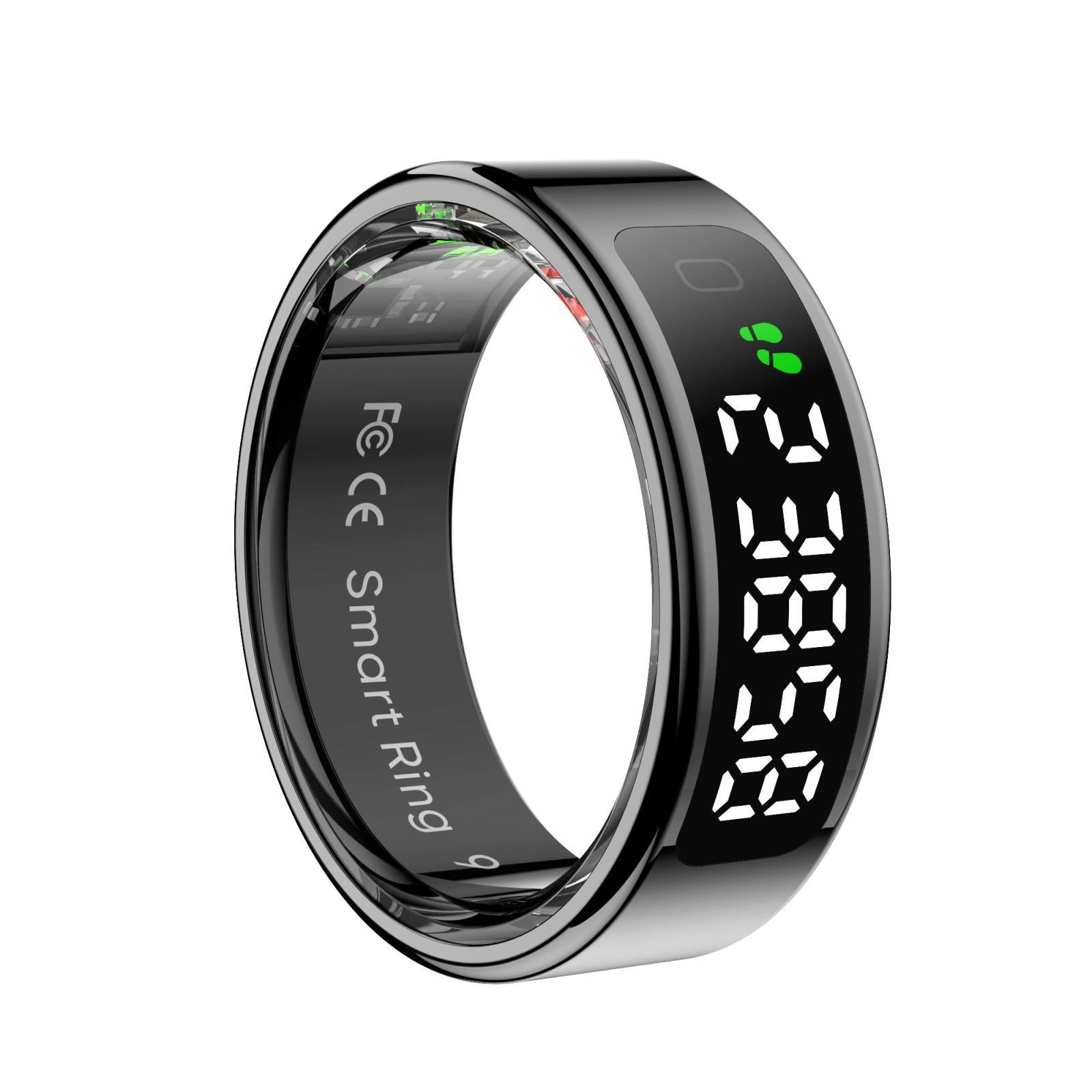 Smart Ring Heart Rate Blood Oxygen Sleep Sports Size 10 - Gold 12