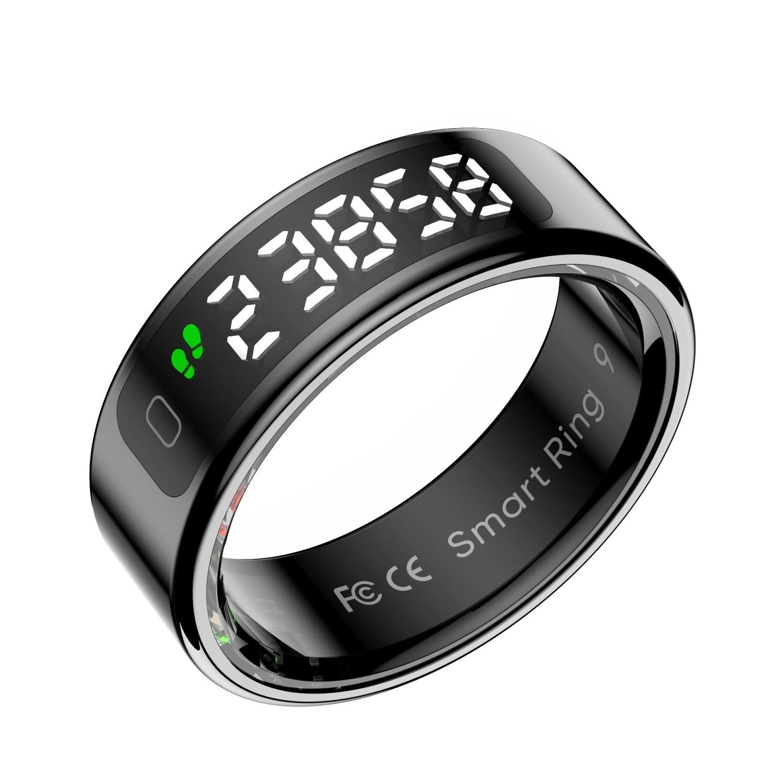 Smart Ring Heart Rate Blood Oxygen Sleep Sports Size 10 - Gold 15