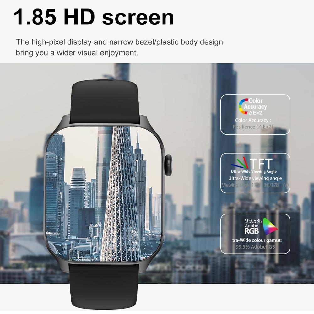 1.85 Inch Ip67 Waterproof Sports Health Monitoring Bluetooth Call Smart Watch - Pink 9