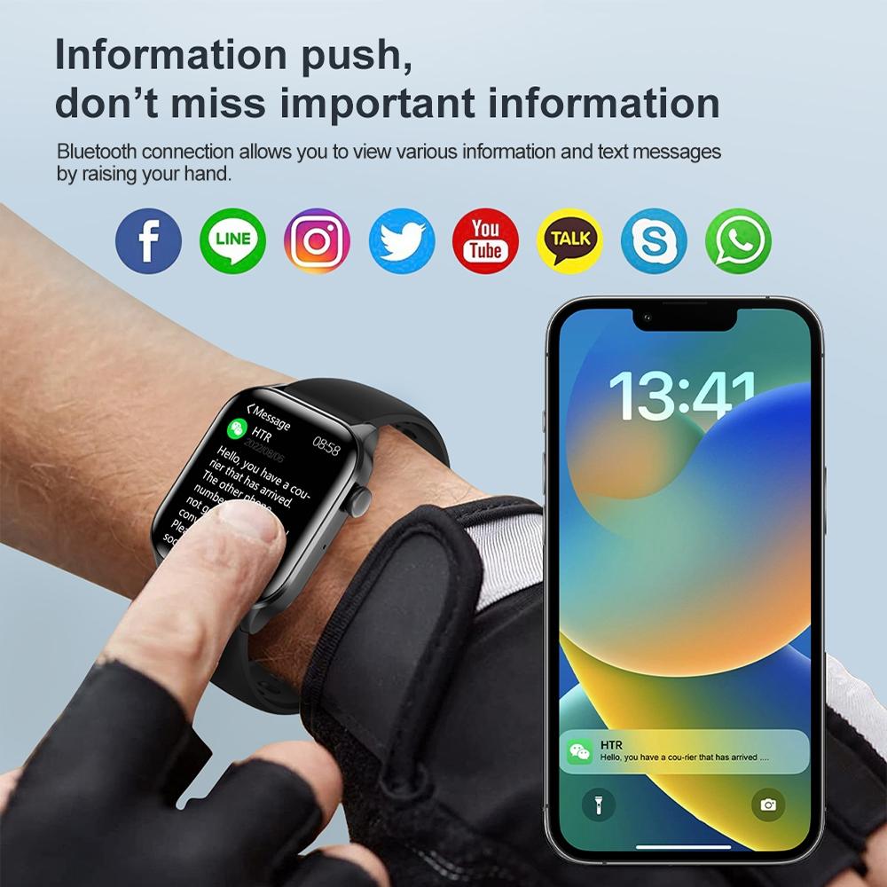 1.85 Inch Ip67 Waterproof Sports Health Monitoring Bluetooth Call Smart Watch - Pink 13