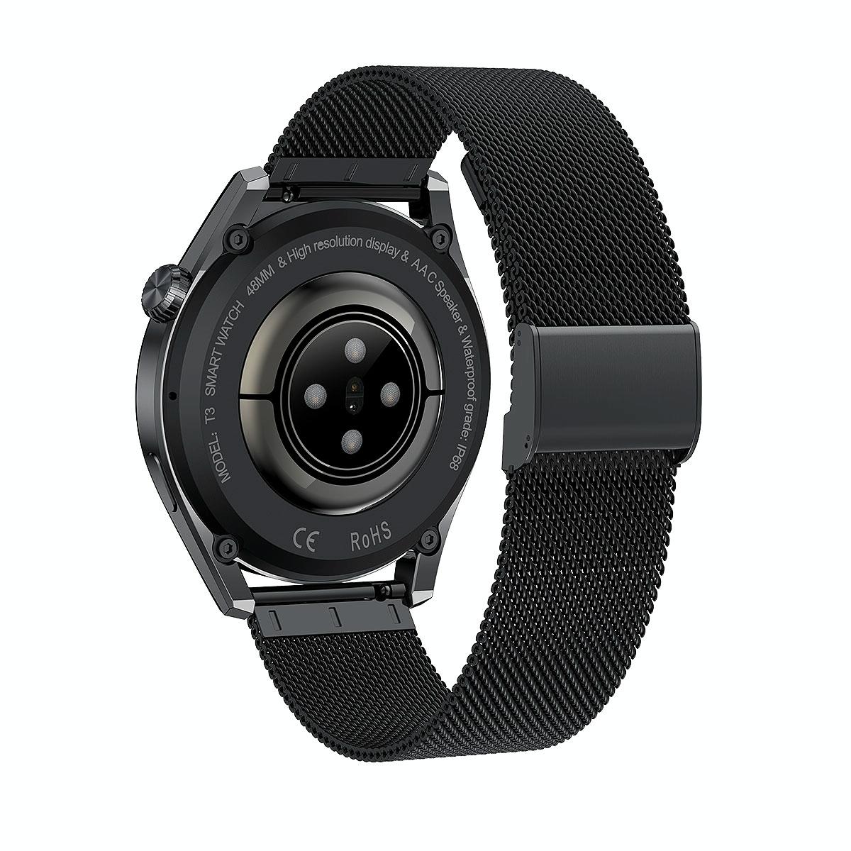 Waterproof Steel Smartwatch With Colour Screen - Ip68 - Silver 3