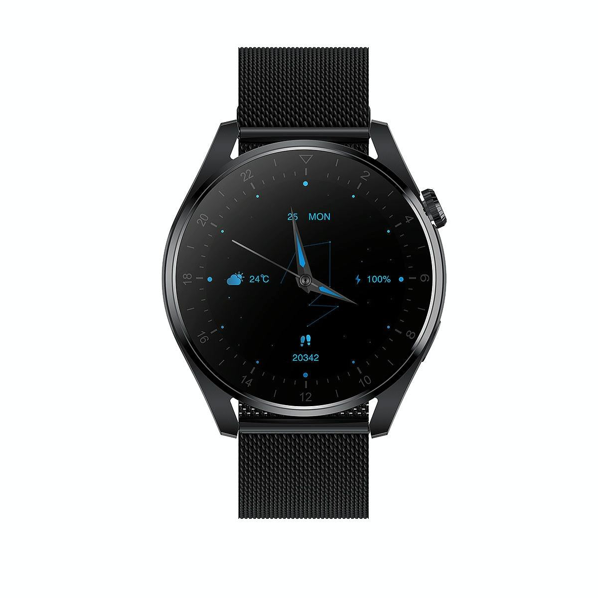 Waterproof Steel Smartwatch With Colour Screen - Ip68 - Silver 4