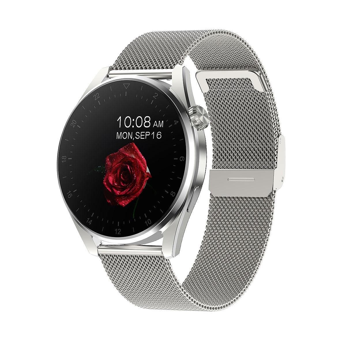 Waterproof Steel Smartwatch With Colour Screen - Ip68 - Silver 8