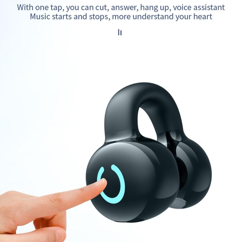 Wireless Bone Conduction Earphone - Single Ear Clamp Design - White 7