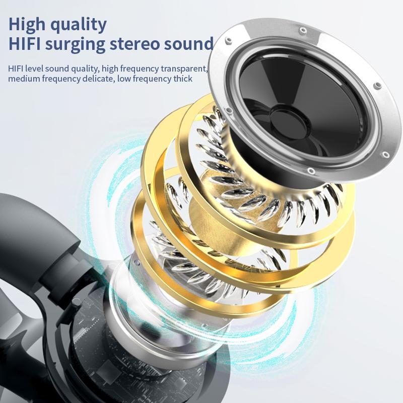 Wireless Bone Conduction Earphone - Single Ear Clamp Design - White 8