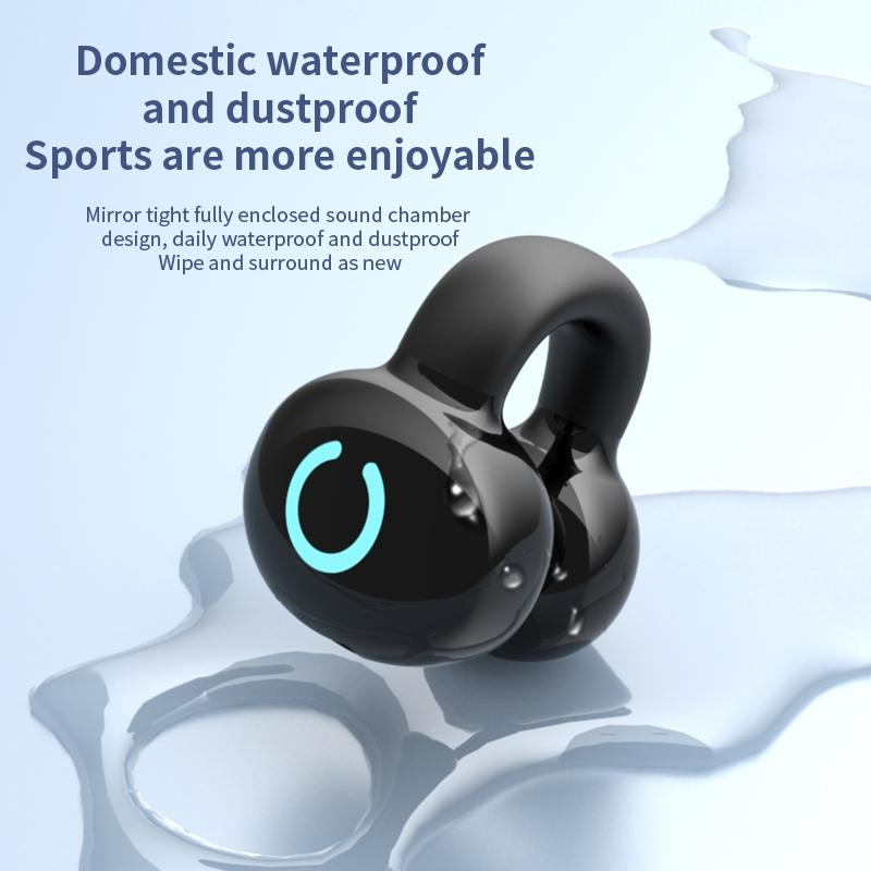Wireless Bone Conduction Earphone - Single Ear Clamp Design - White 11