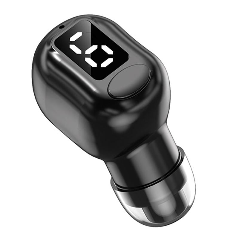 Mini Bluetooth Earphones with M5 Digital Display - White 7