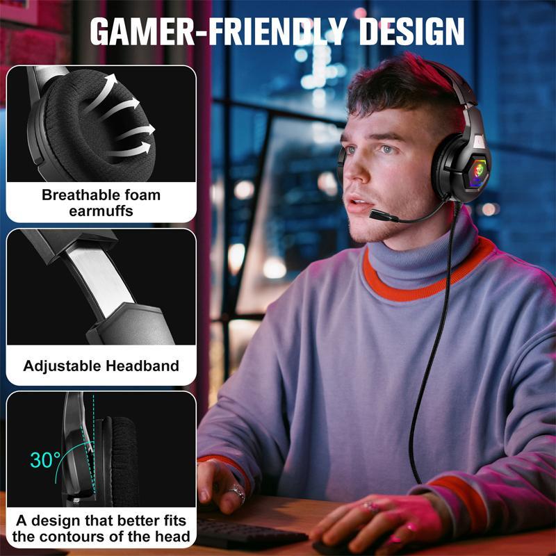 Omni-Directional Esports Headset 1.9M Length - White 4