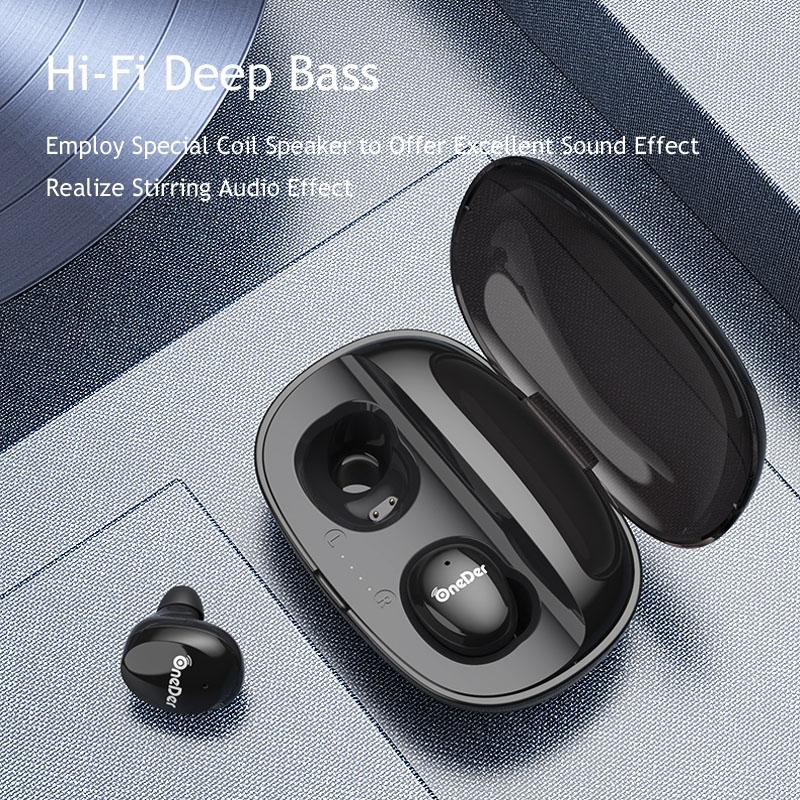Waterproof Tws Bluetooth Earphones - Hd Stereo Sound - Red 3