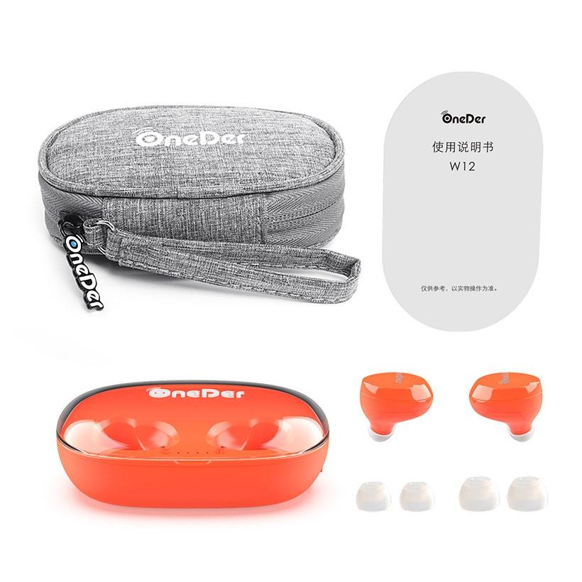 Waterproof Tws Bluetooth Earphones - Hd Stereo Sound - Red 4