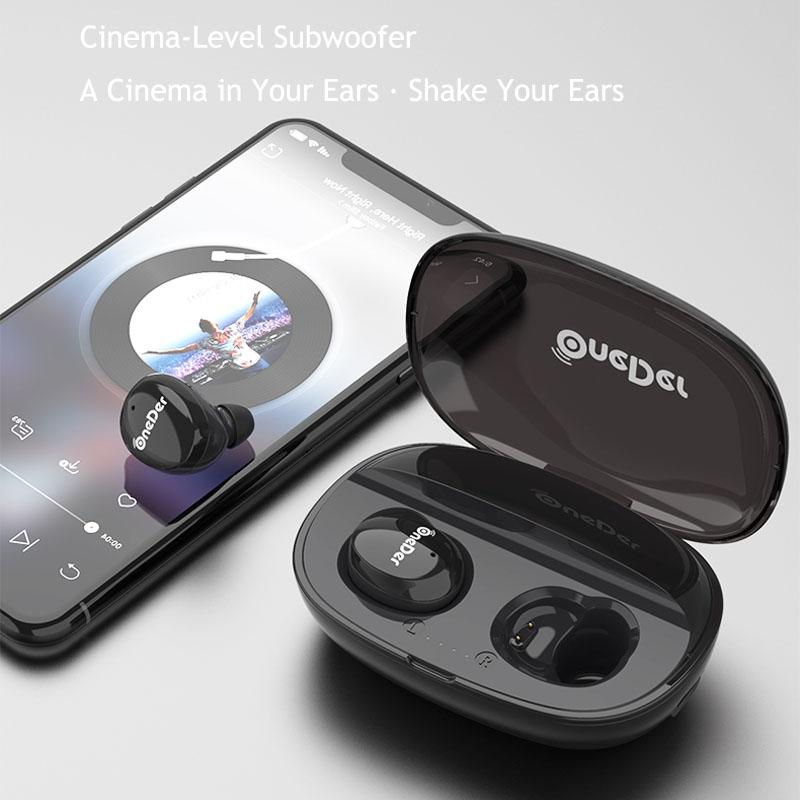 Waterproof Tws Bluetooth Earphones - Hd Stereo Sound - Red 8