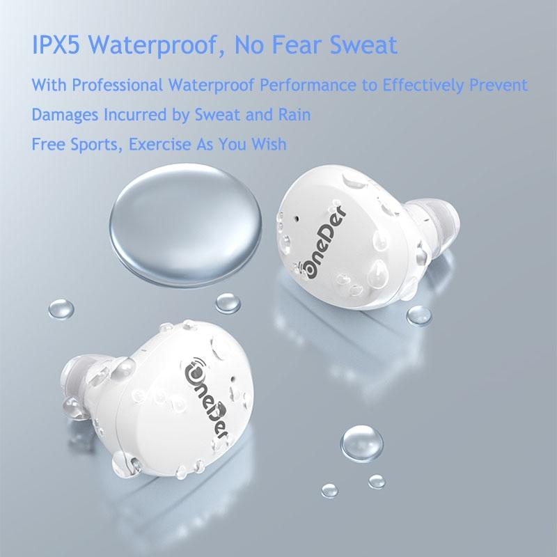 Waterproof Tws Bluetooth Earphones - Hd Stereo Sound - Red 13
