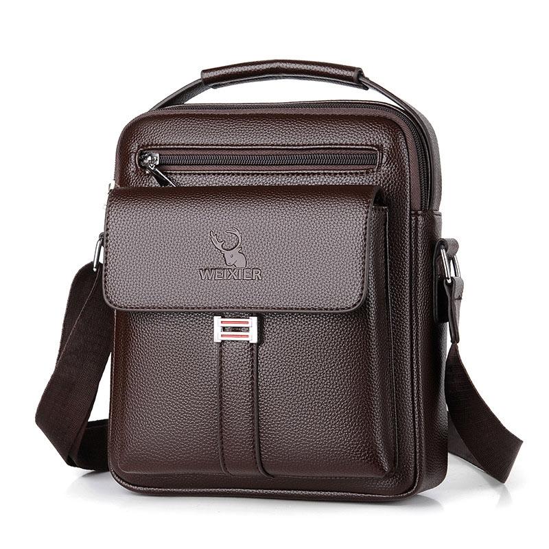 Large Capacity Men Retro Messenger Bag - Brown 9