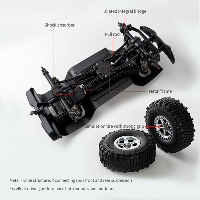 Off-road Climbing Rc Vehicle with 4wd Drive - Orange 6