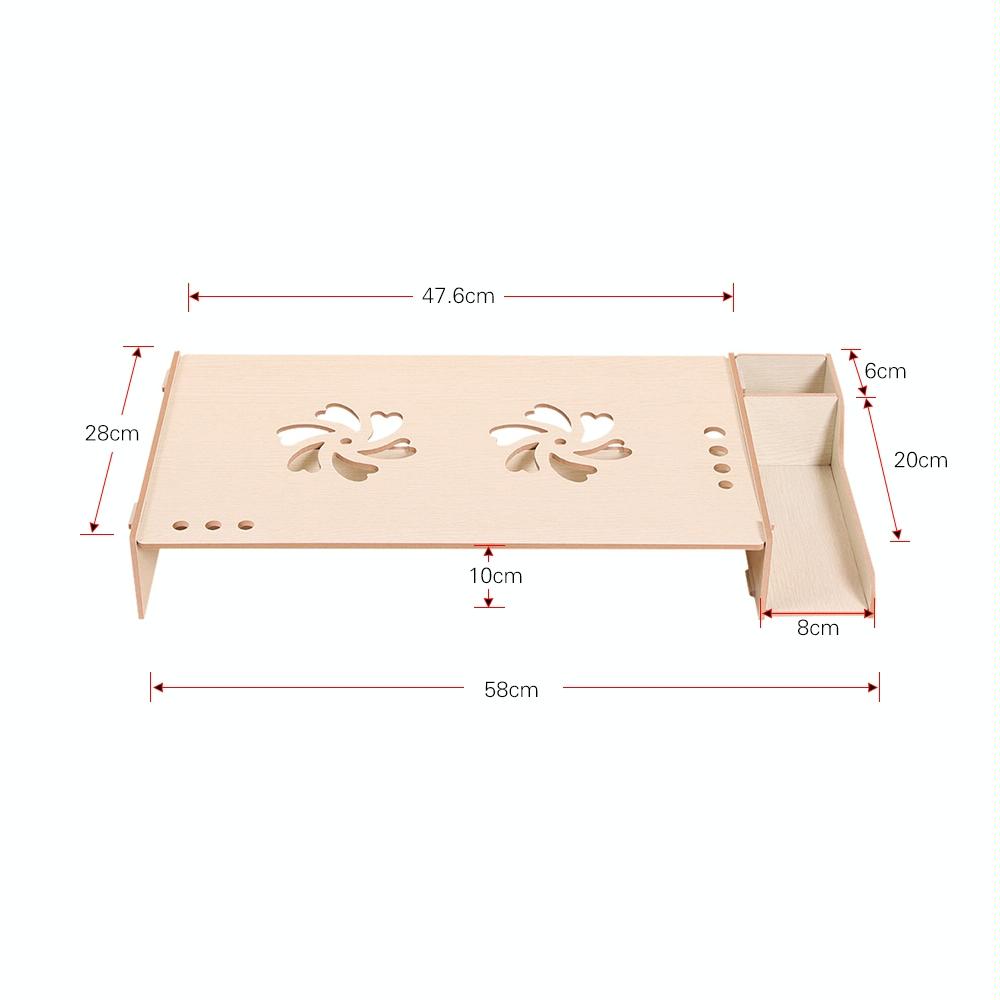 Wood Monitor Stand with Keyboard Storage - Tbd049404601B 4