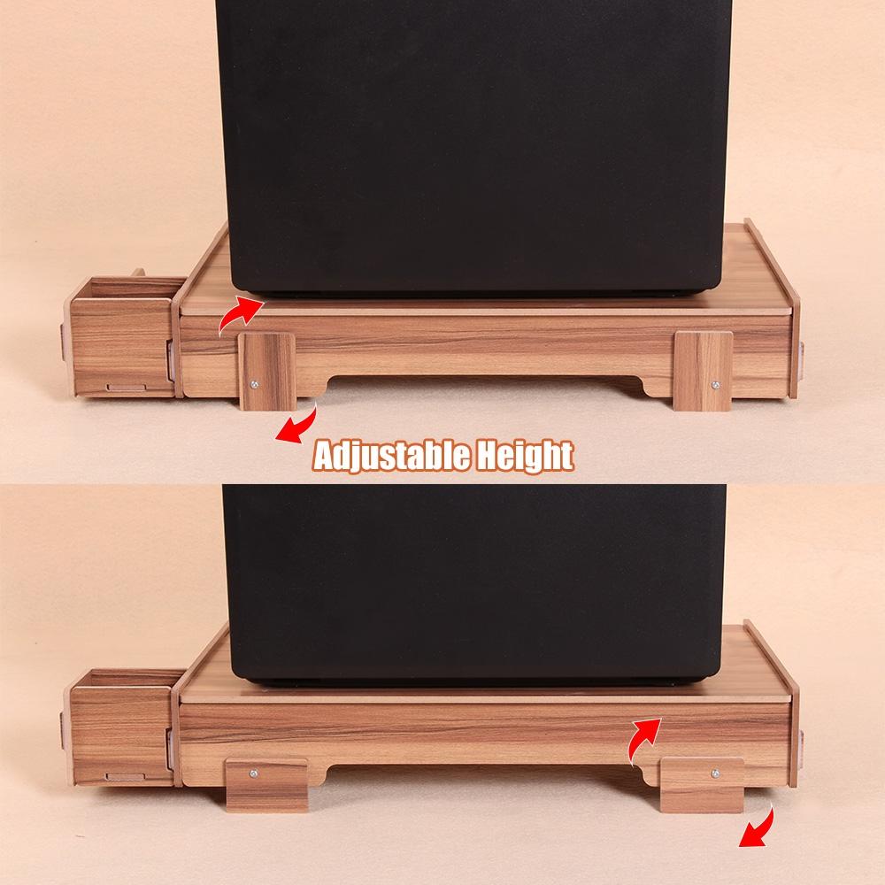 Wood Monitor Stand with Keyboard Storage - Tbd049404601B 14