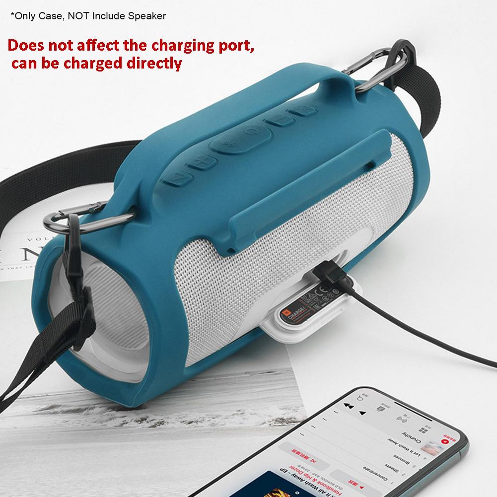 Shockproof Silicone Cover for Jbl Charge4 Bluetooth Speaker - Ocean Blue 5