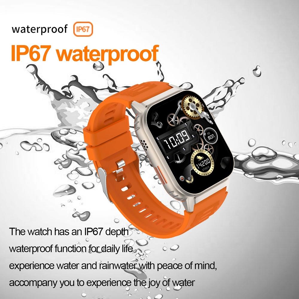 2.01 Inch Waterproof Smart Watch With Bluetooth Call & Health Tracking - Black 10