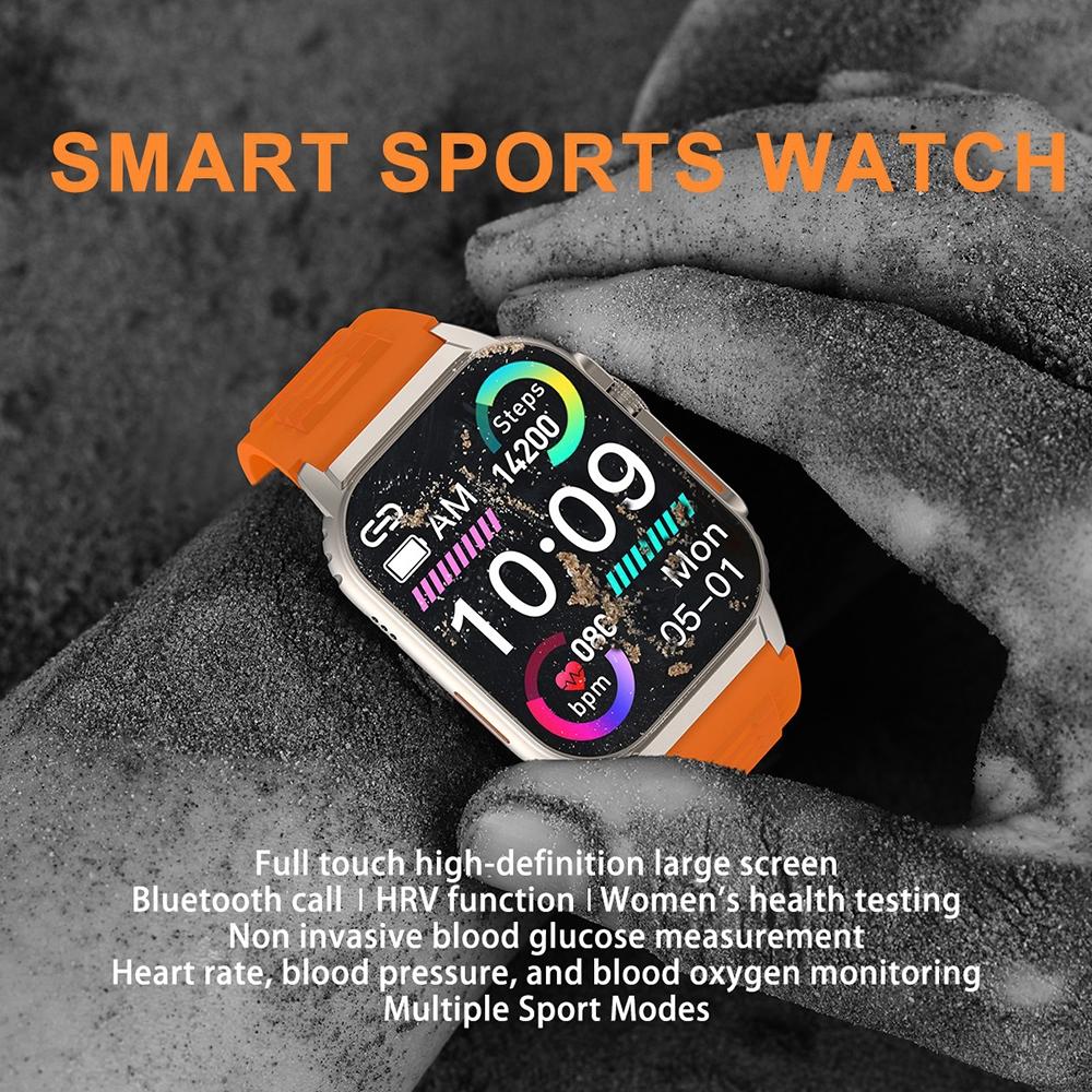2.01 Inch Waterproof Smart Watch With Bluetooth Call & Health Tracking - Black 12