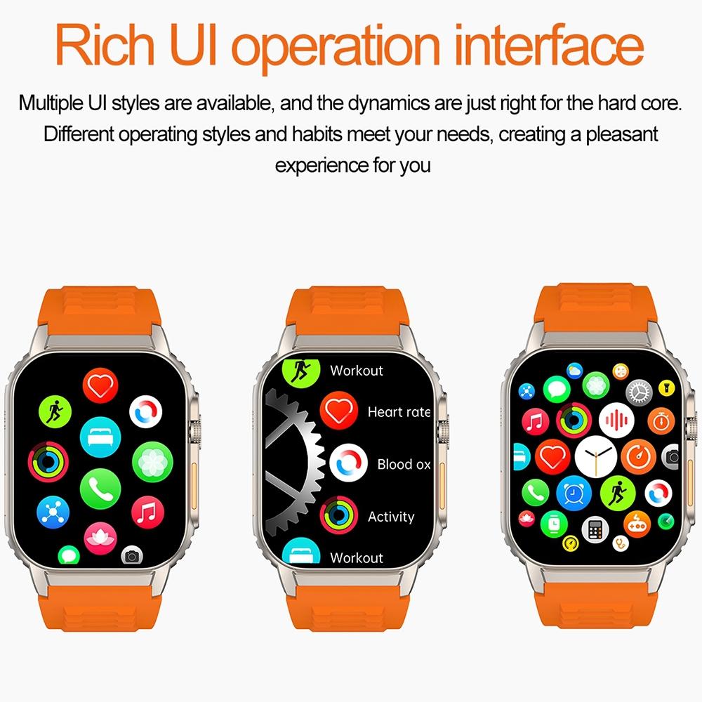 2.01 Inch Waterproof Smart Watch With Bluetooth Call & Health Tracking - Black 13