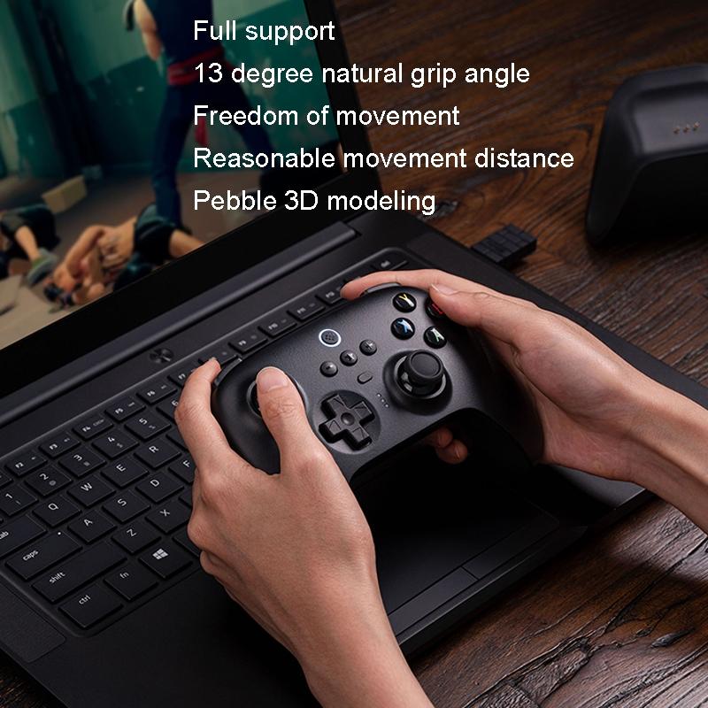 Wireless Gaming Controller + Charging Dock for Pc / Windows 10 / 11 / Steam Deck - 2.4g - Black 6