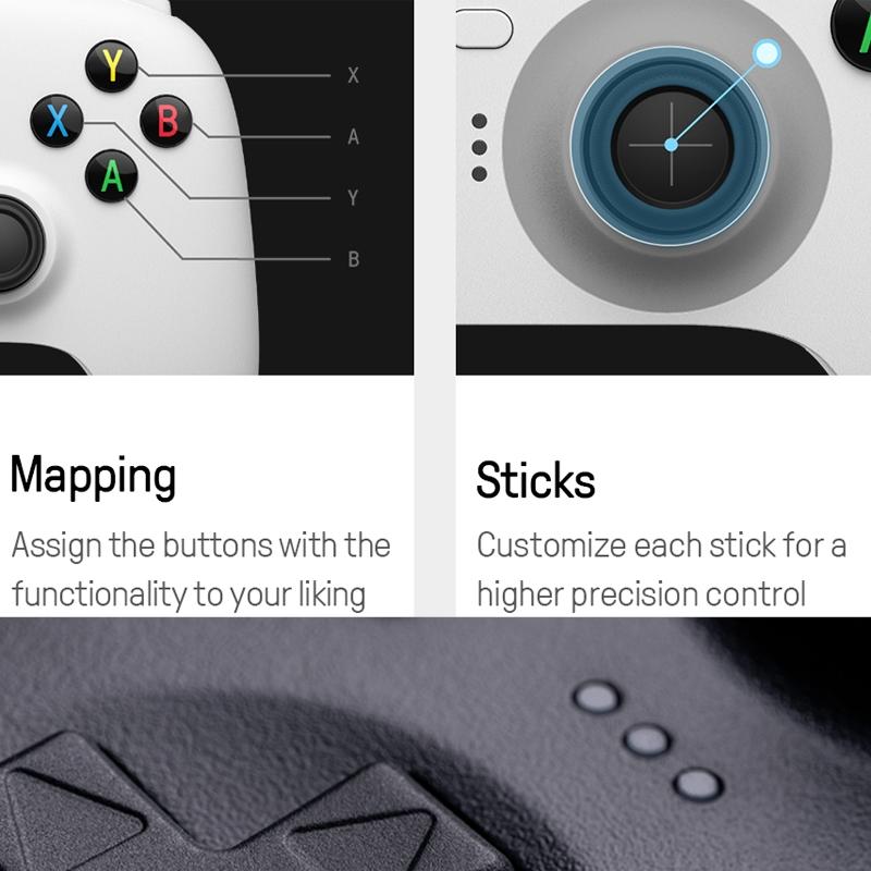 Wireless Gaming Controller + Charging Dock for Pc / Windows 10 / 11 / Steam Deck - 2.4g - Black 15
