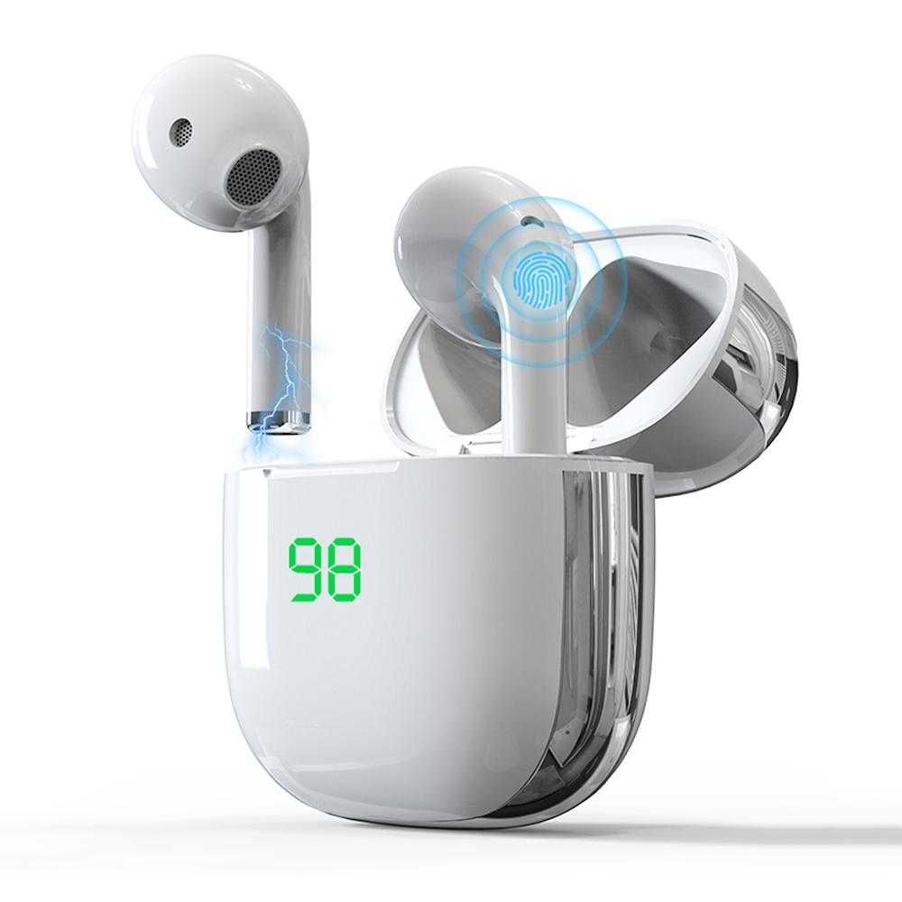 Led Display Bluetooth 5.1 Earbuds with Charging Case - Black - Sya00844601B