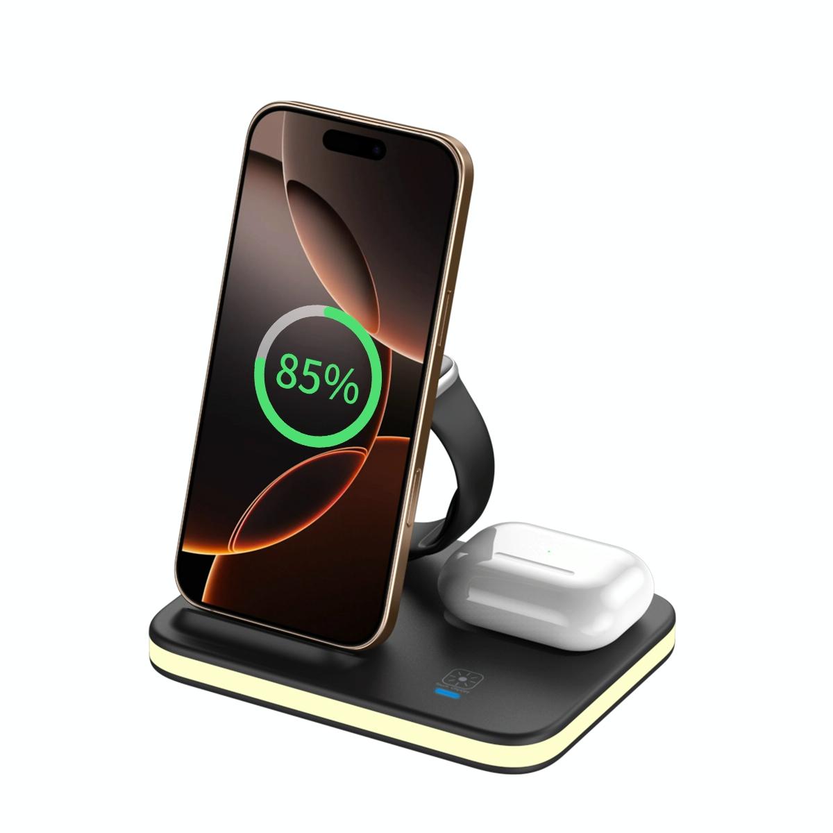 4 In 1 Magnetic Fast Wireless Charger - Silver 8