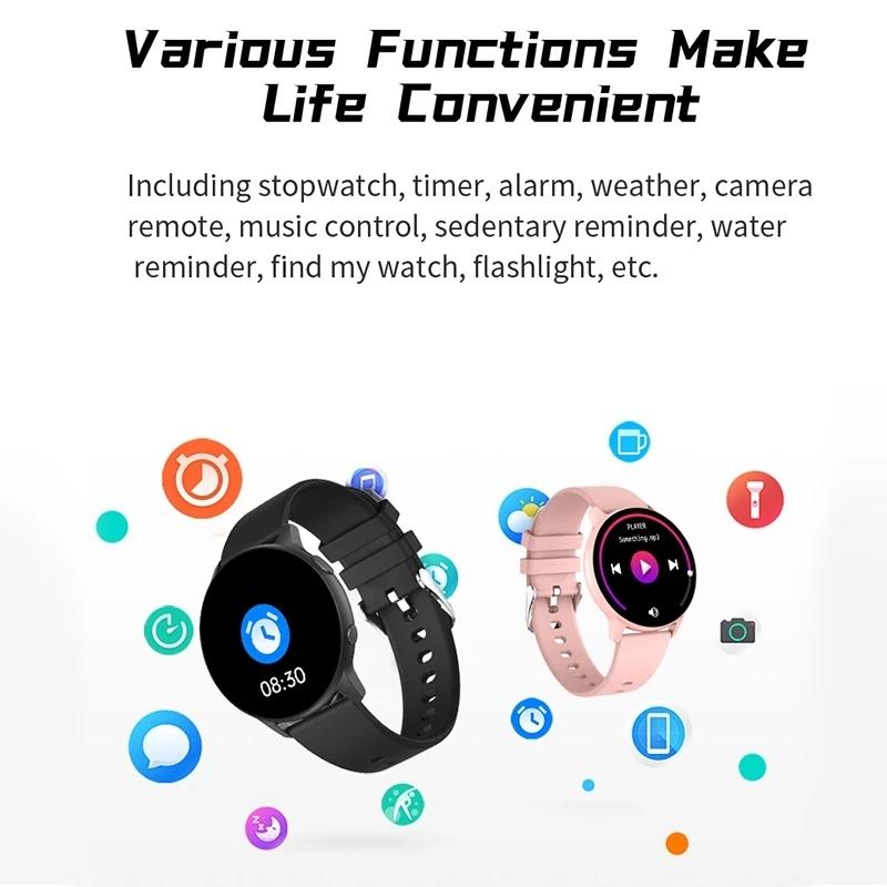 Waterproof Smart Watch With Colour Screen - Ip68 - Blue 5