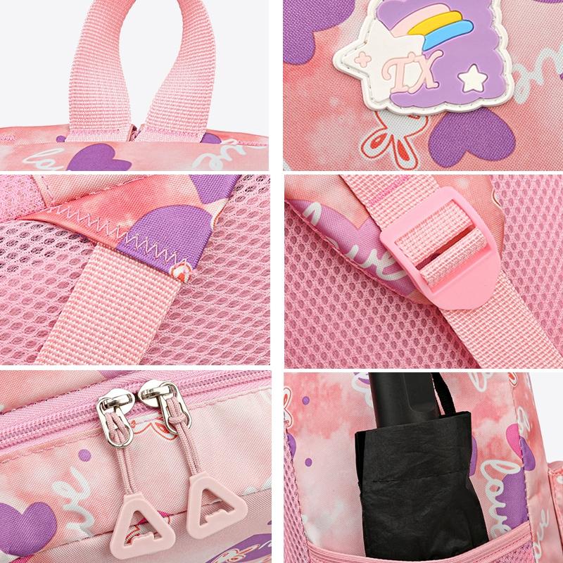 3 Piece Sweet Casual Backpack Set For Students - Black 9