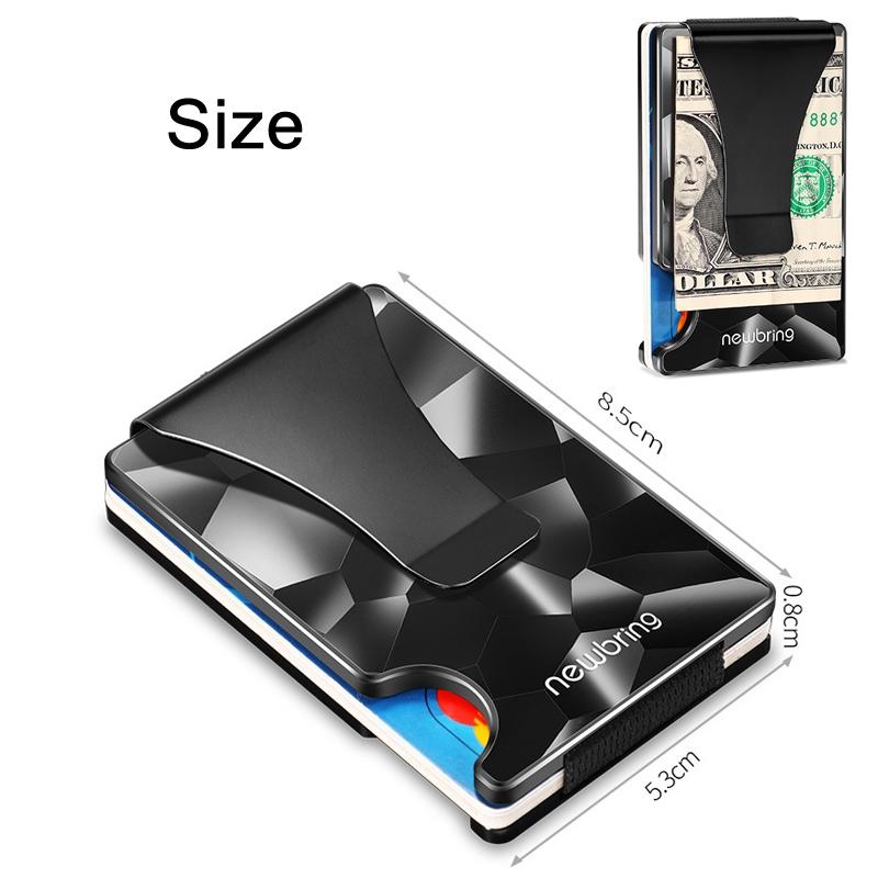 Anti-magnetic Metal Card Holder for Multiple Cards - Large - Diamond Pattern 4