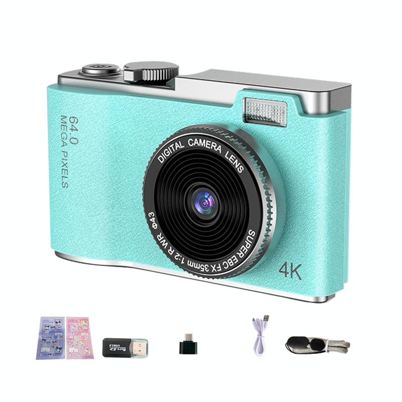 Retro Kids Camera With Dual-Lens 4K Hd Ccd - 2.4 Inch - Yellow 9