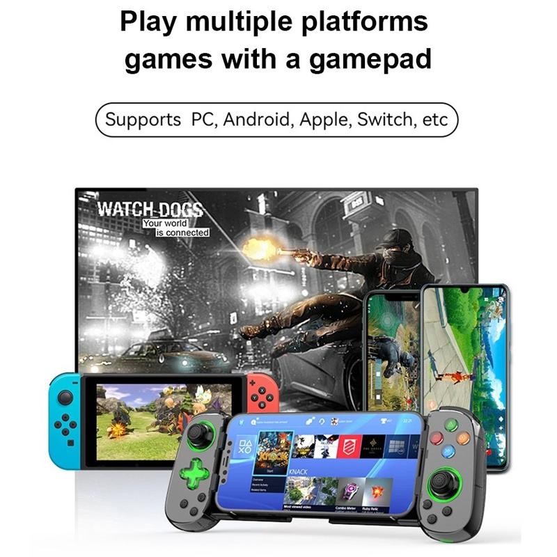 Versatile Retractable Gamepad for Pc / Android / Ios / Win / Mac / Switch - White 9