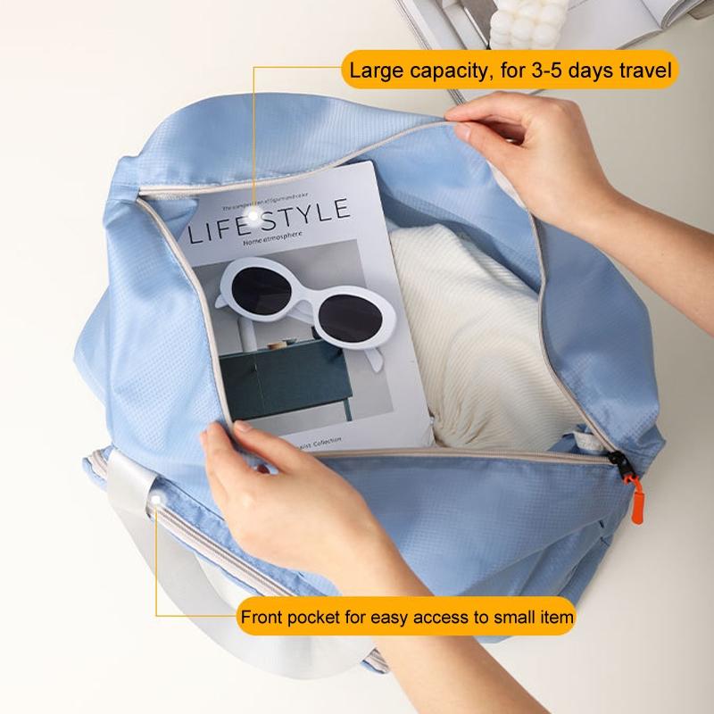 Portable Gym Bag For Travel & Storage - Black 5